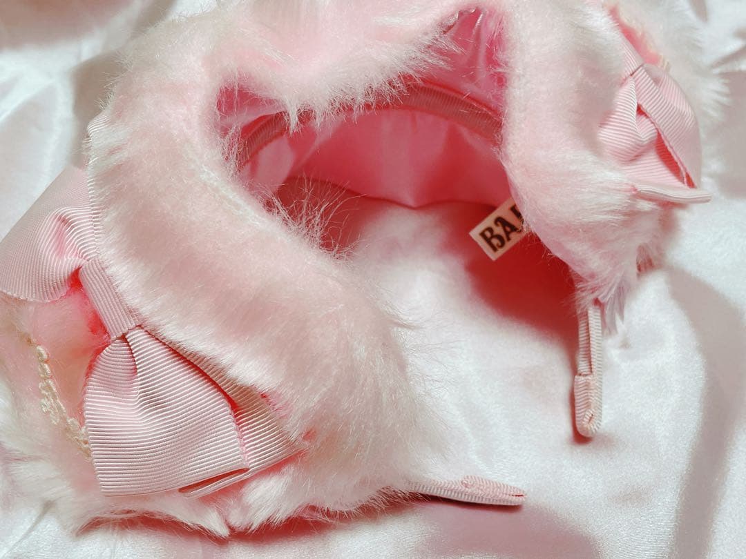 baby,the stars なかよしくみゃ　くまみみファーカチューシャ　ピンク