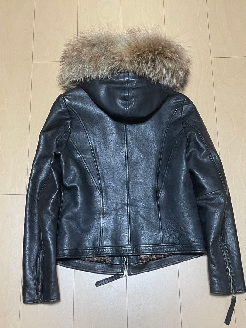 goa レザージャケット　ファー