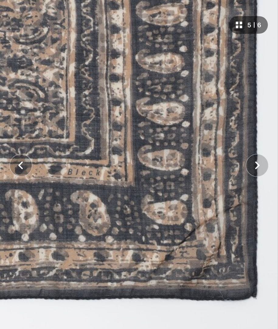 【SHIPS別注】Bleck: ペイズリー バンダナ