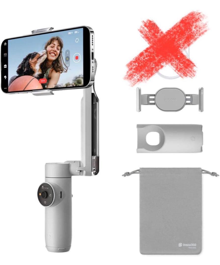 【美品】Insta360 Flow インスタ スタビライザー ジンバル 自撮り棒