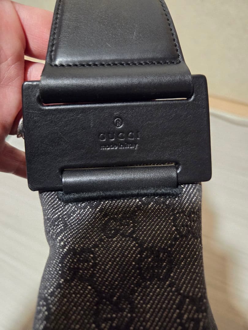 美品 GUCCI ggキャンバス アクセサリーポーチ ブラック