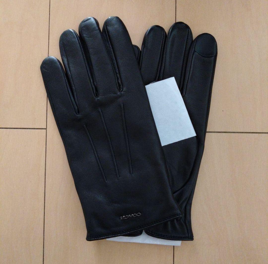 専用ページです 【新品】COACH メンズレザーグローブ ブラック Lサイズ