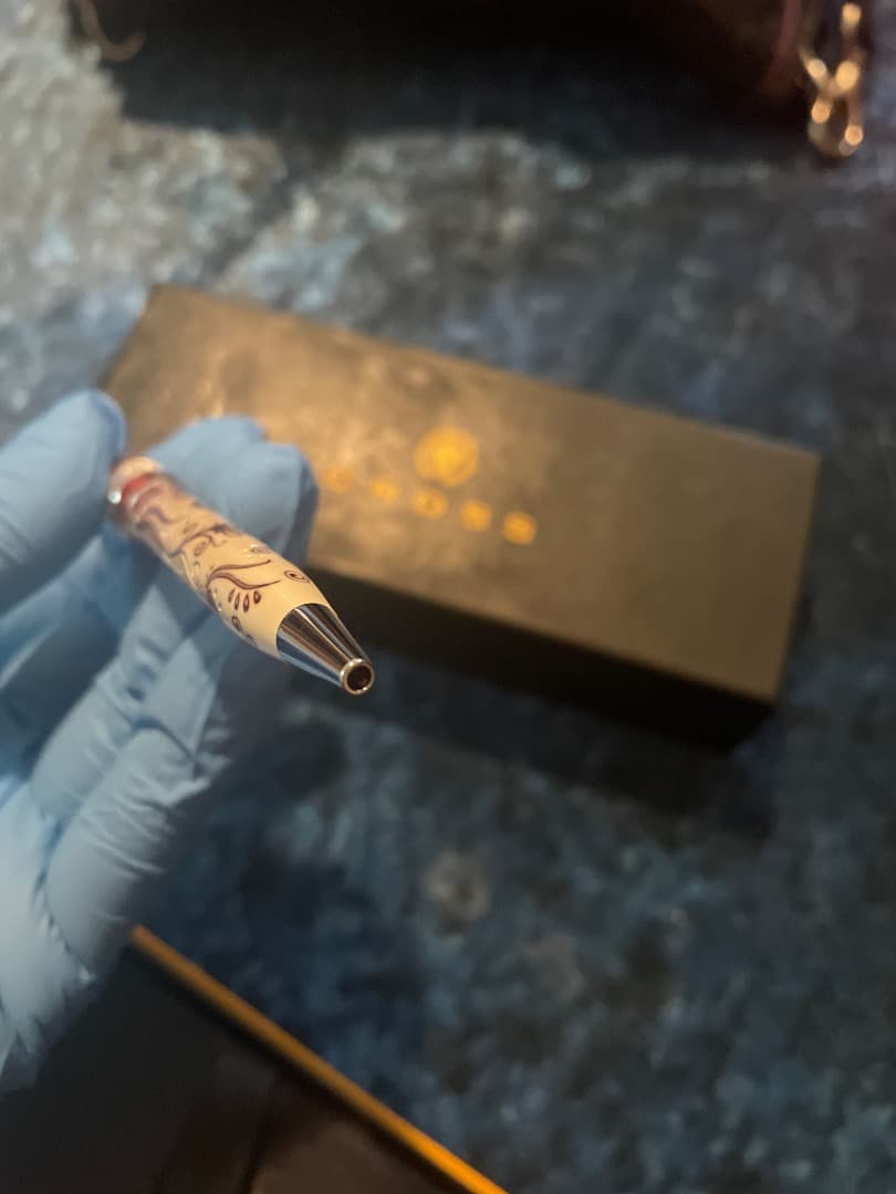 CROSS 花柄ボールペン 専用ボックス、説明書付き！美品！安い新品‼️