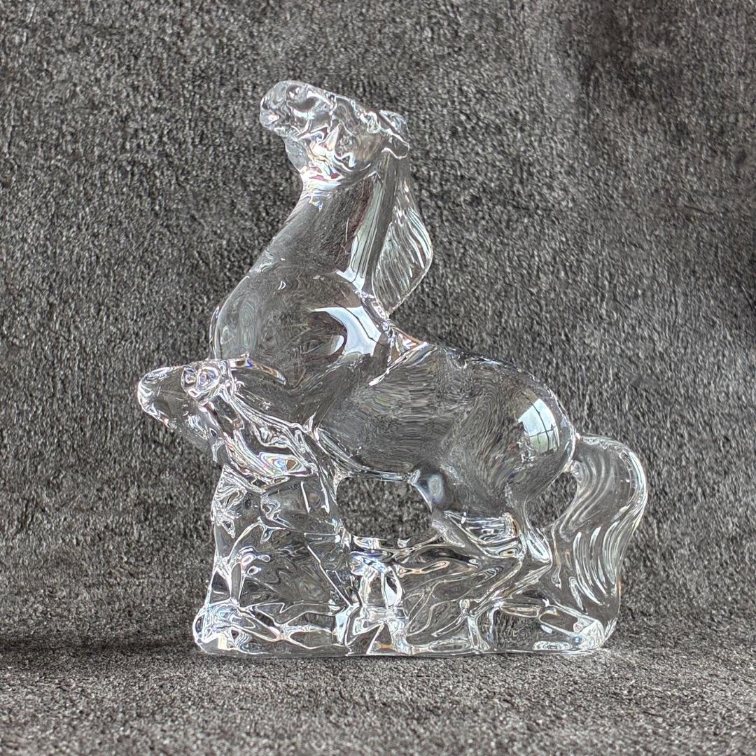 バカラ 干支 馬 クリスタルガラス 置き物 オブジェ 箱付き Baccarat