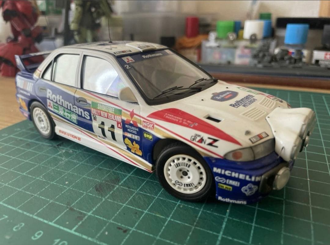 ハセガワ 1/24 完成品 三菱 ランサーエボリューションⅢ WRC