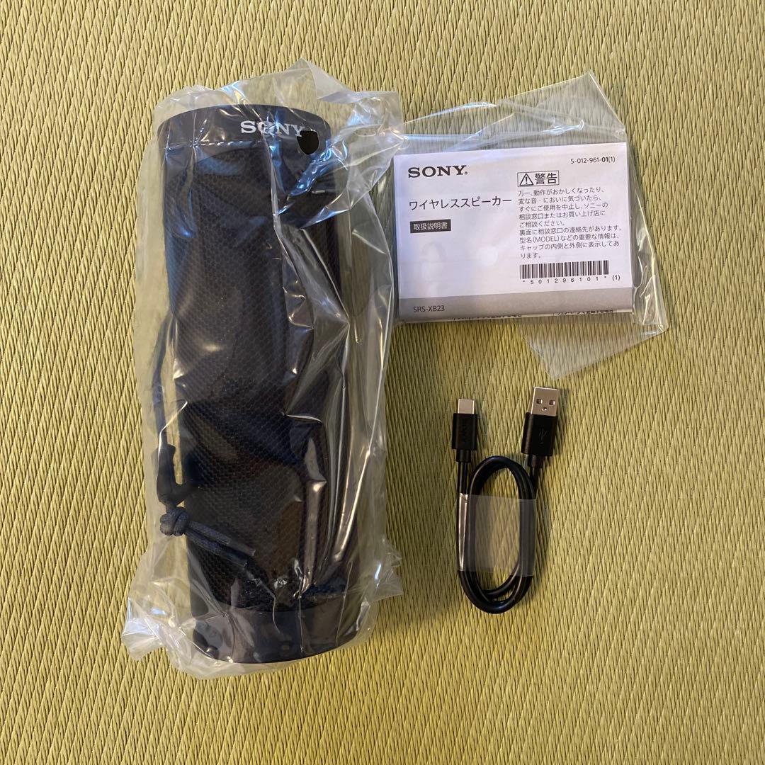 SONY SRS-XB23 ワイヤレススピーカー　ブラック
