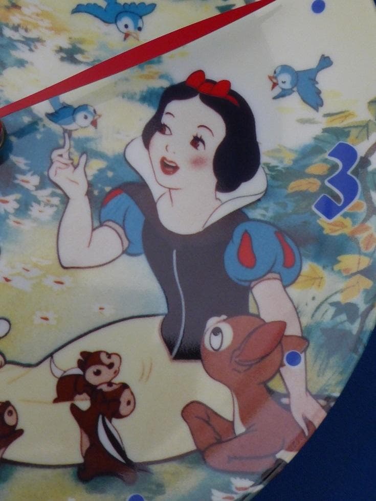 レトロ/ディズニー/白雪姫/七人の小人/精工舎『掛け時計』ウォールクロック/絵皿