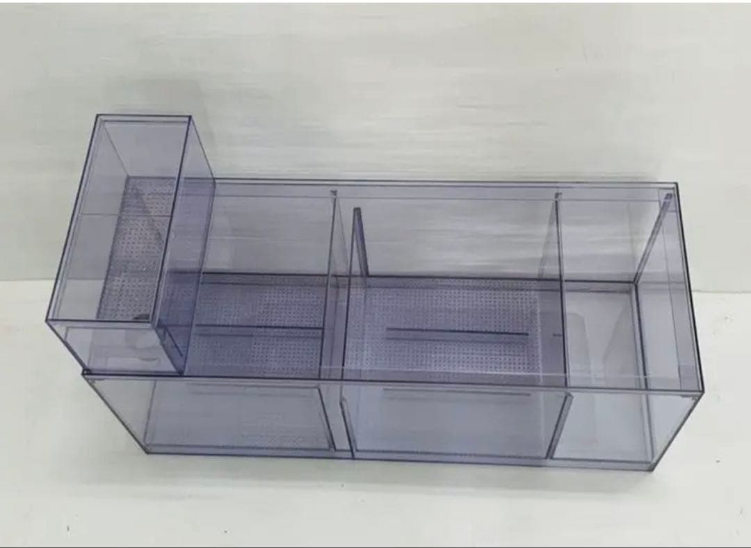 大型　特注塩ビ濾過槽 Ｗ900×Ｄ350×Ｈ300濾過槽+ウールBOX