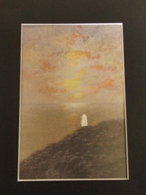 曲子明良、【遙】、希少な額装用画集より、新品額装付、状態良好