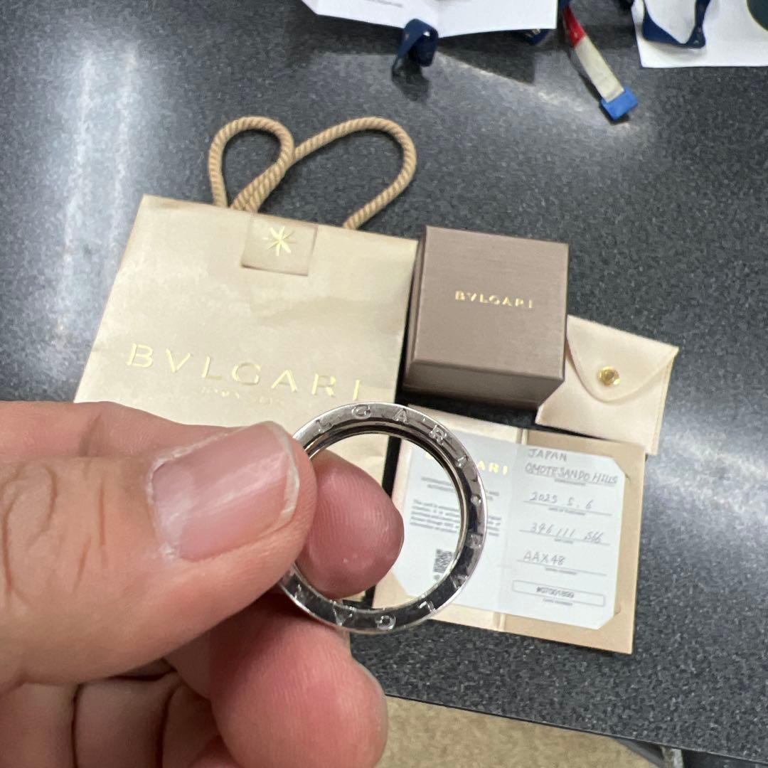 表参道ヒルズ購入　ブルガリシルバーリング　保証書、領収書付