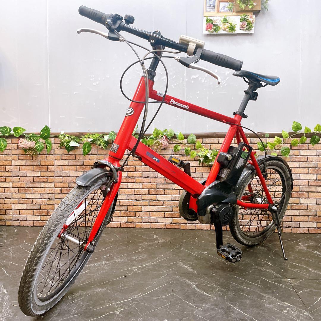 【44】電動自転車 Panasonic Little BEE レッド 20インチ