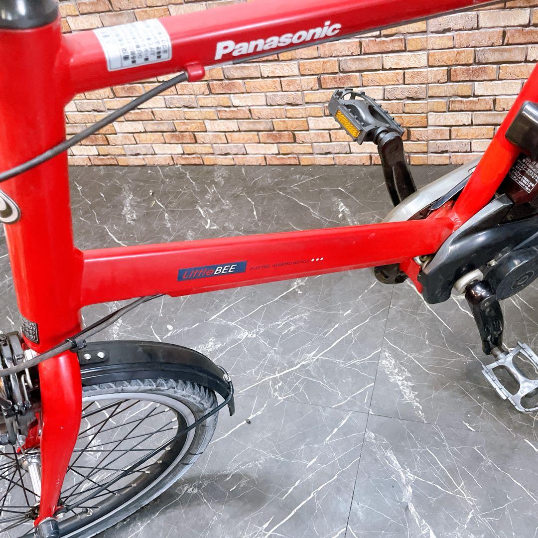 【44】電動自転車 Panasonic Little BEE レッド 20インチ