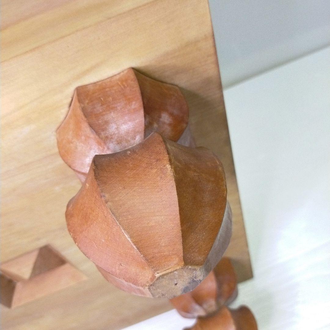 【迫力の6寸】足付き碁盤 新カヤ（推定） 18cm ヘソ付 木製カバー付 囲碁