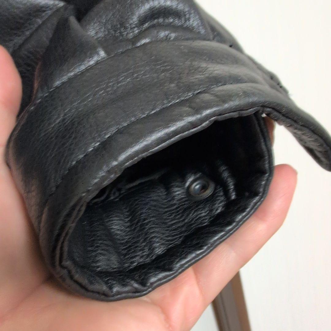 美品　NAUTICA　フェイクレザー　中綿　ブルゾン　ジャケット　XL