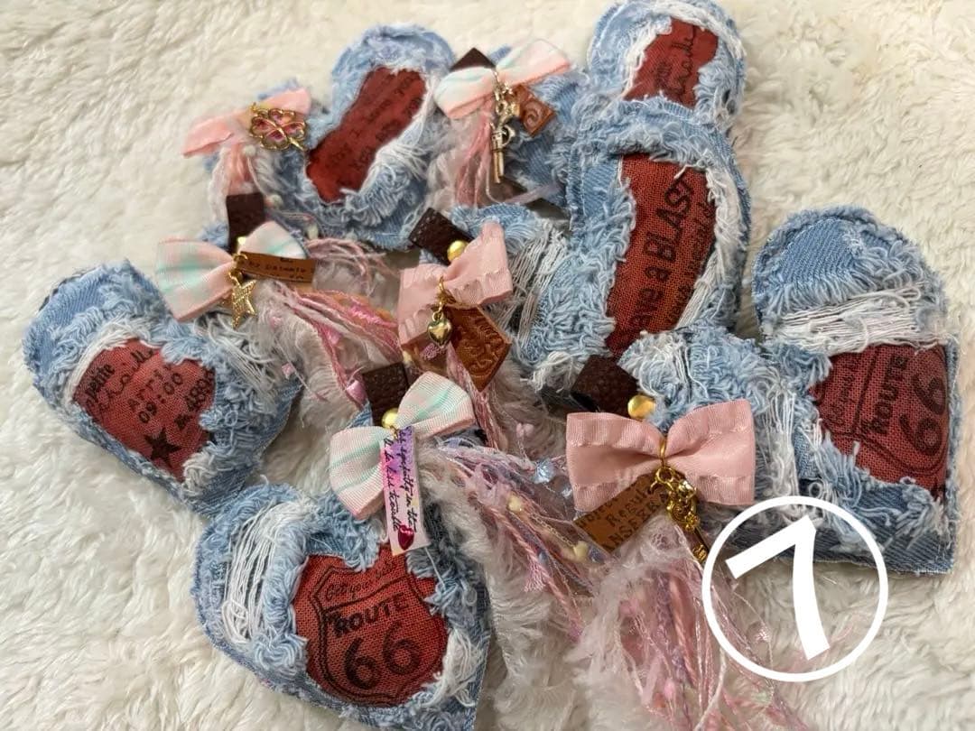 メグえもん様お取り置き ぷっくりミニハートチャーム　6点セット