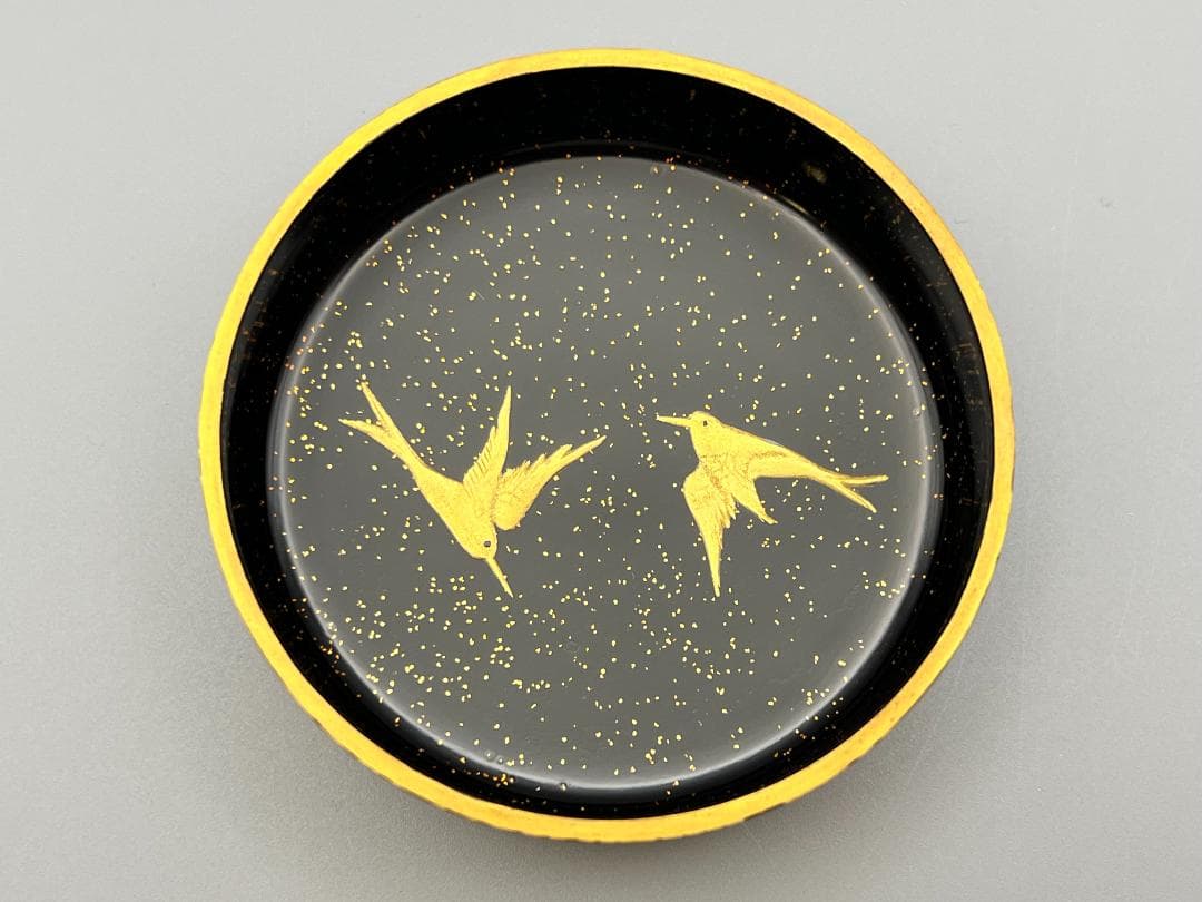 平棗　昇陽荒磯　萌絵　柳哉作　最上作　共布　共箱付き　作家物　茶道具　未使用