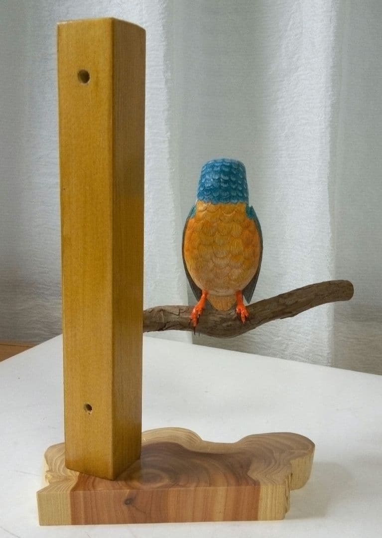 バードカービング　カワセミ（メス）