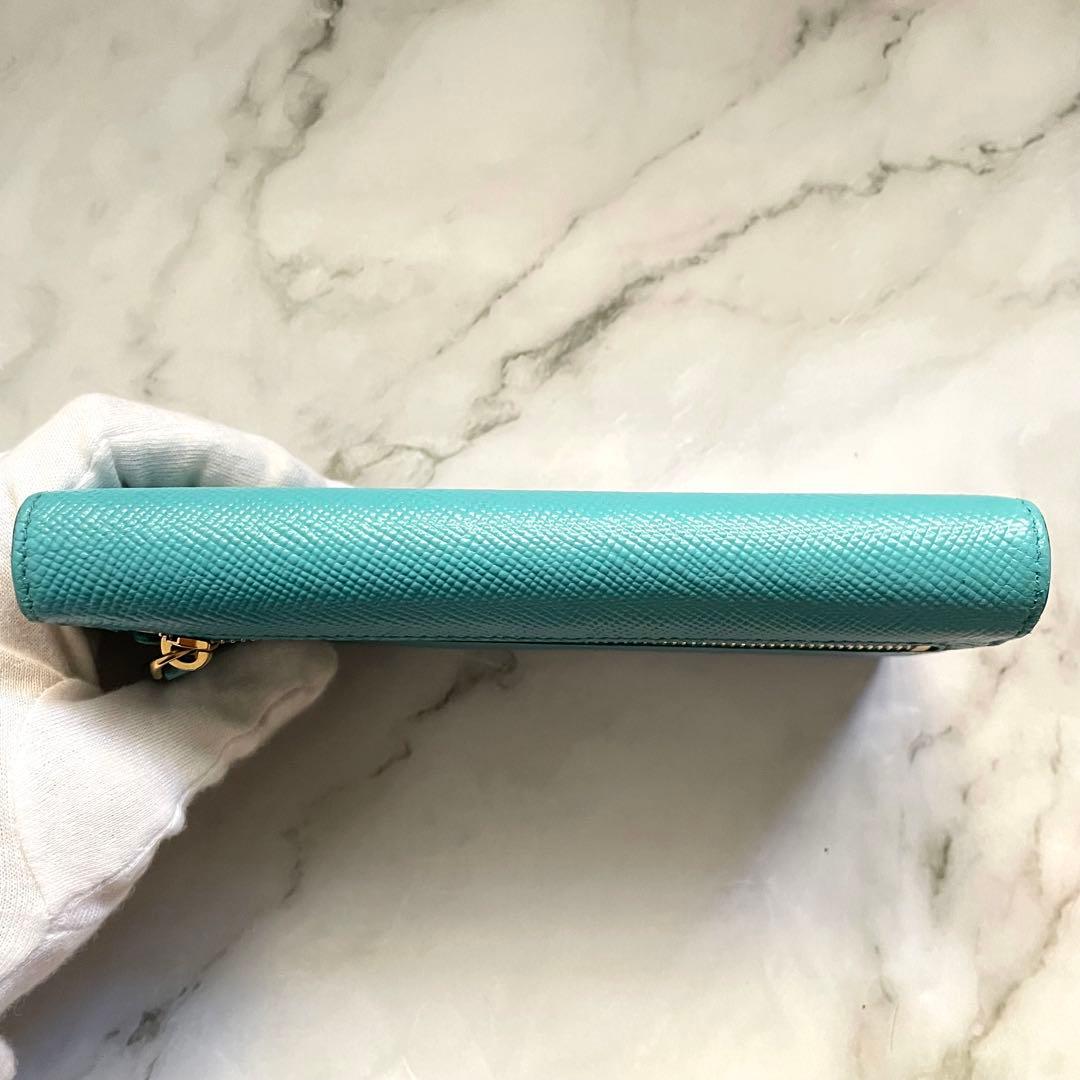 PRADA プラダ サフィアーノ 長財布 フラップ　2つ折り　極美品0112-①