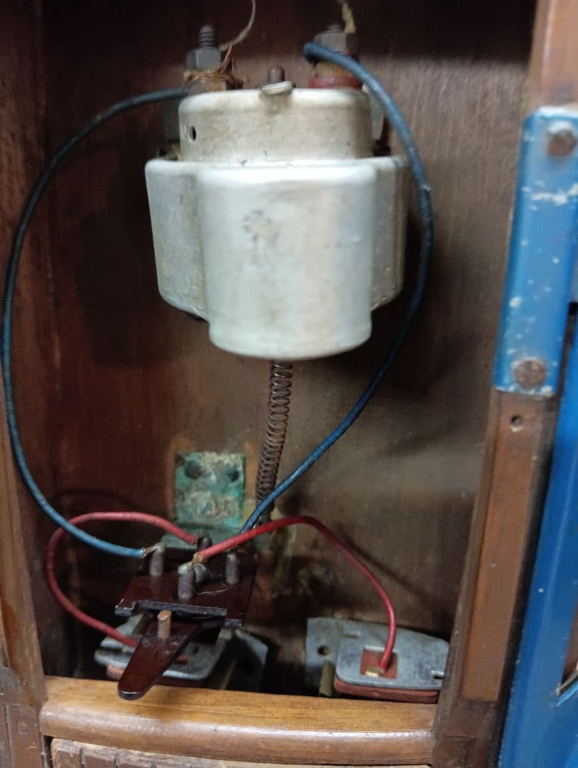 稀少レア１９５０年（昭和２５年５月）旧家蔵出木製全長４３センチ船模型当時物