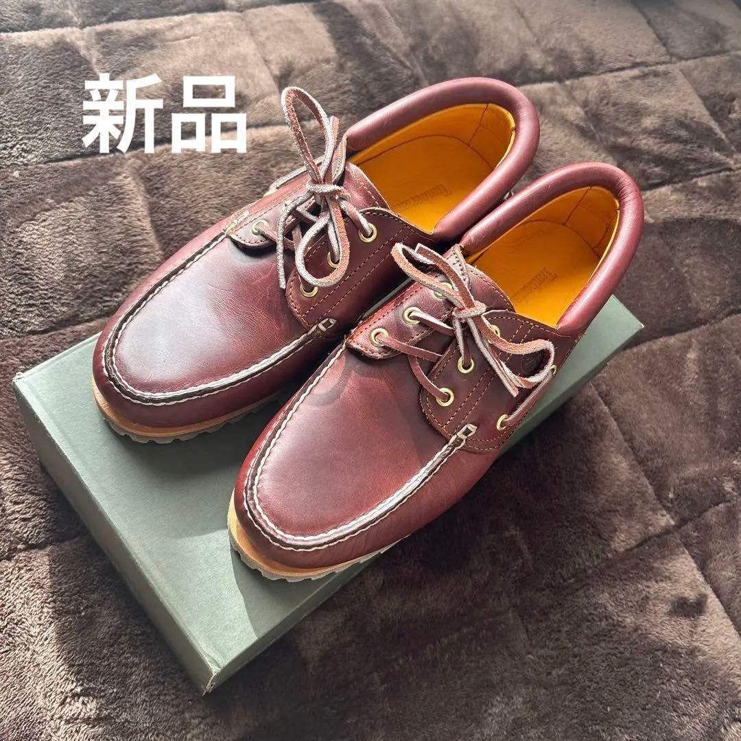Timberland スリーアイ　バーガンディ 27cm 新品