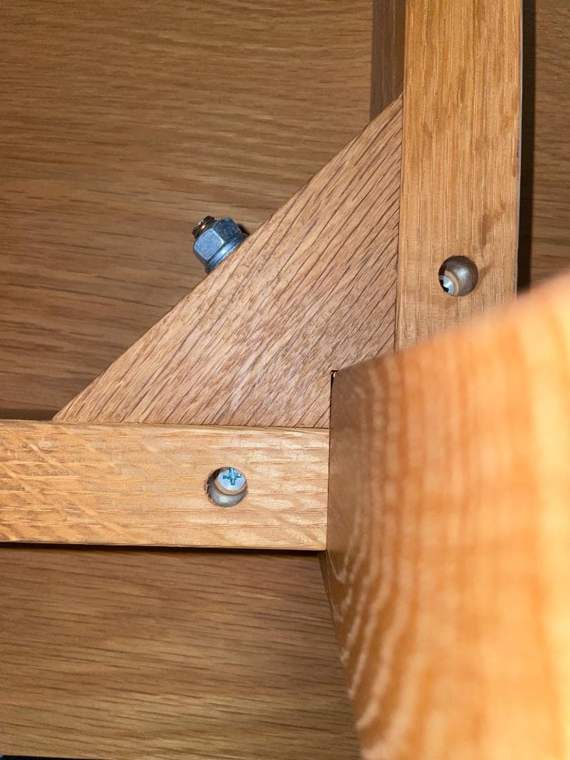 無印良品　節有り オーク無垢材ダイニングテーブル 150