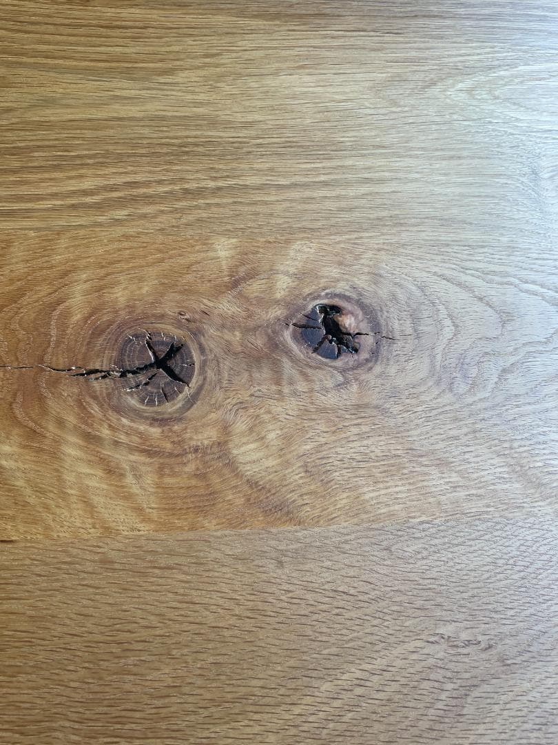 無印良品　節有り オーク無垢材ダイニングテーブル 150