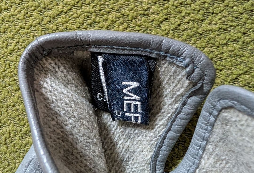 MEROLAメローラ 本革手袋 希少6.5 グレー イタリア