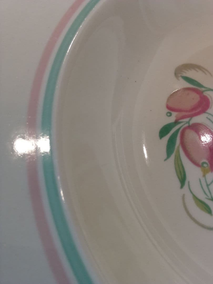 イギリス ス—ジ—•ク—パ― ス—プ皿 「ドレスデンスプレー」