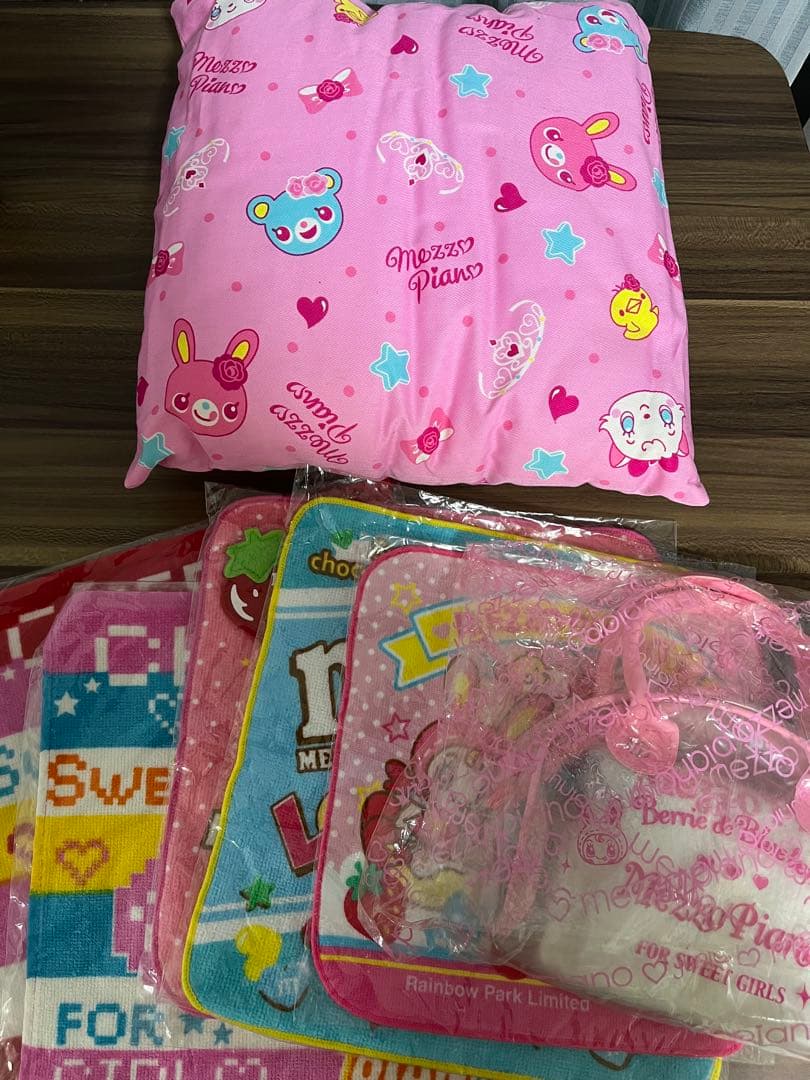 【くろ　お取り置き】メゾピアノクッション、トラベルセット、タオルまとめ売り