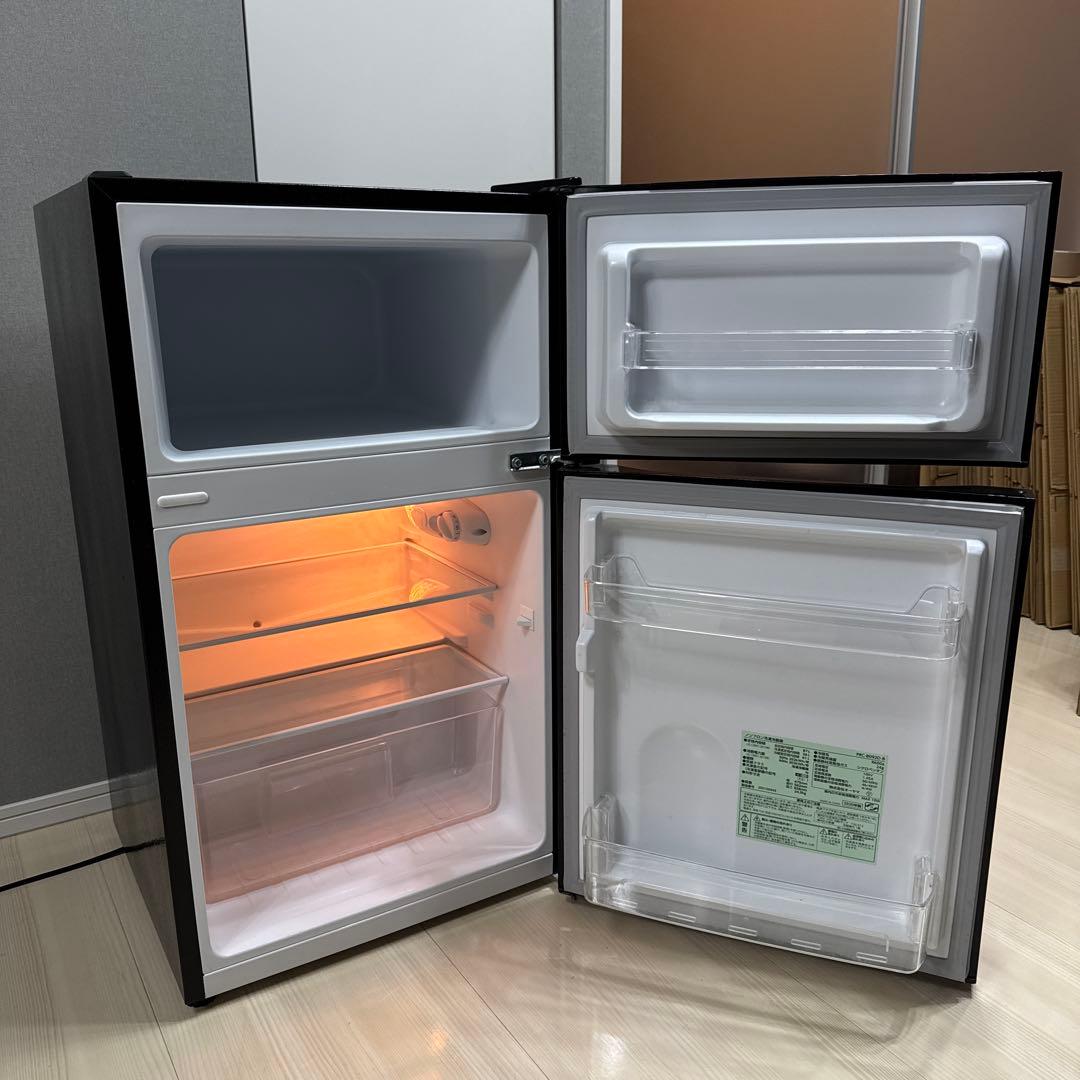 最安値 早い者勝ち！美品 アイリスオーヤマ 冷蔵庫 PRC-B092D-B 黒