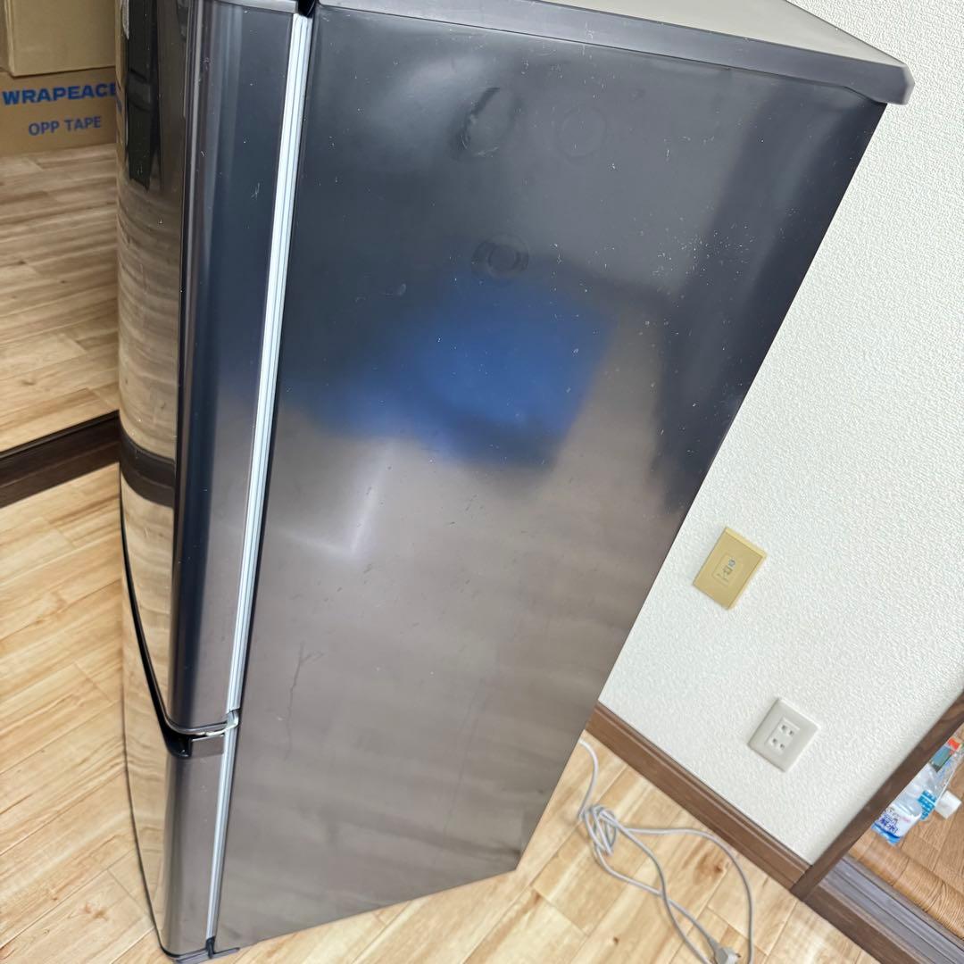 三菱 冷凍冷蔵庫 MR-P15EF-KK 2020年製 ブラック