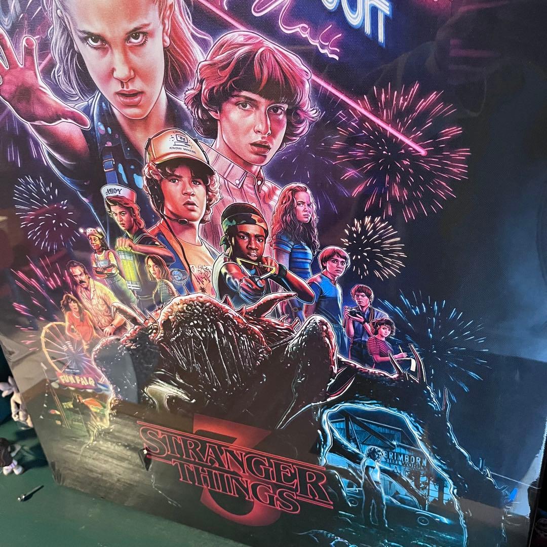 Stranger Things 3 ポスター キャンパス