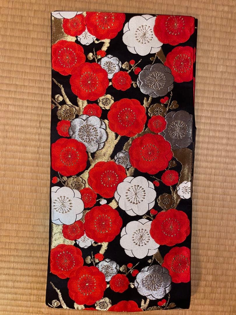 【最終値下げ】着物淡雪 着物 総絞り重厚な刺繍のレトロな振袖 帯 セット 成人式