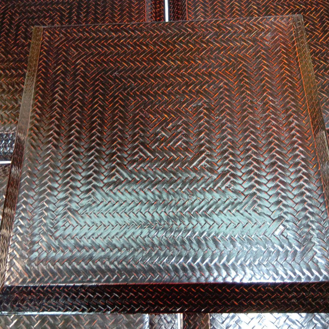 値下げ籃胎漆器　久留米(赤松製)懐石膳5枚