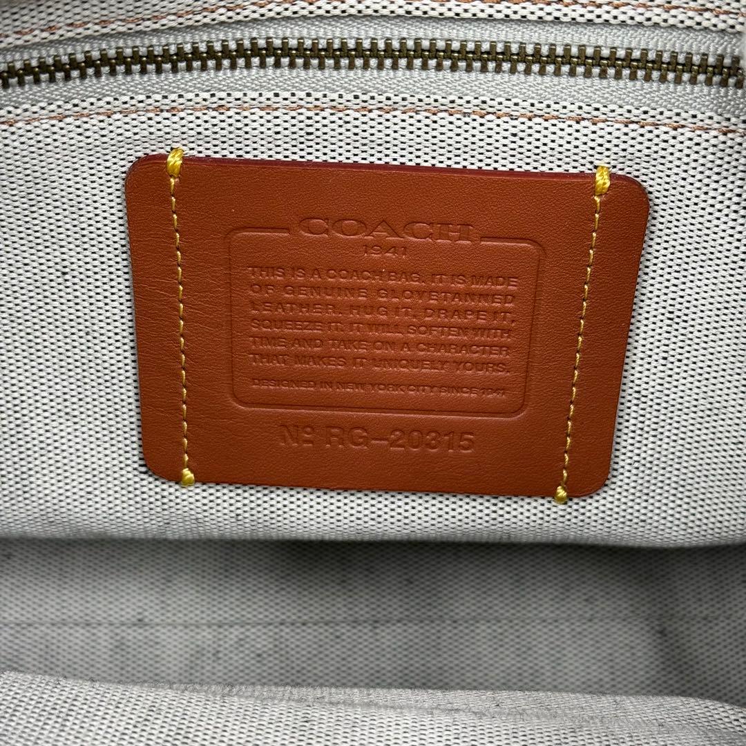 極美品 希少 コーチ ローグ 30 3way レザー ショルダーバッグ ネイビー