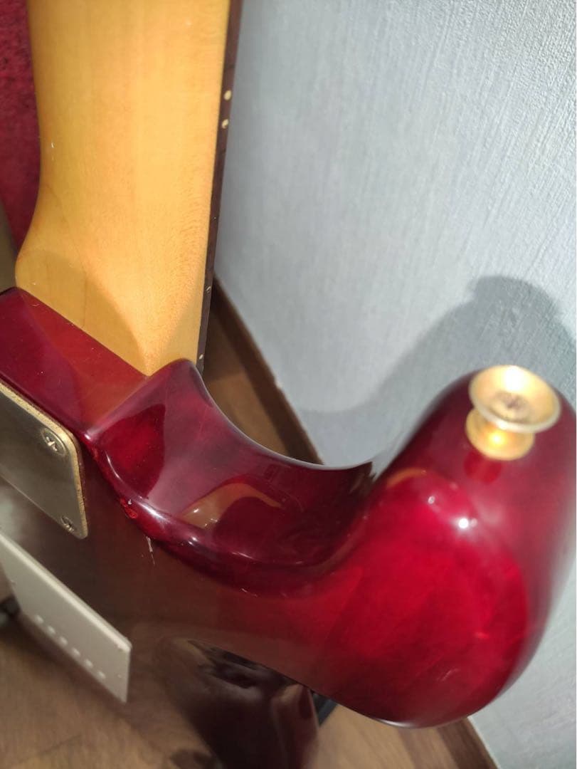 レッド エレキギター シングルコイル