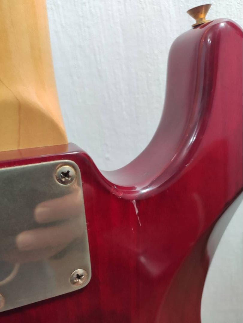 レッド エレキギター シングルコイル