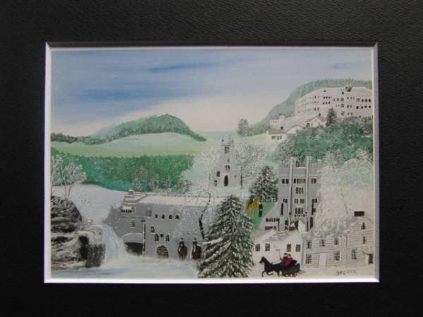 グランマ・モーゼス、イマジネーション、希少画集画、新品額装付