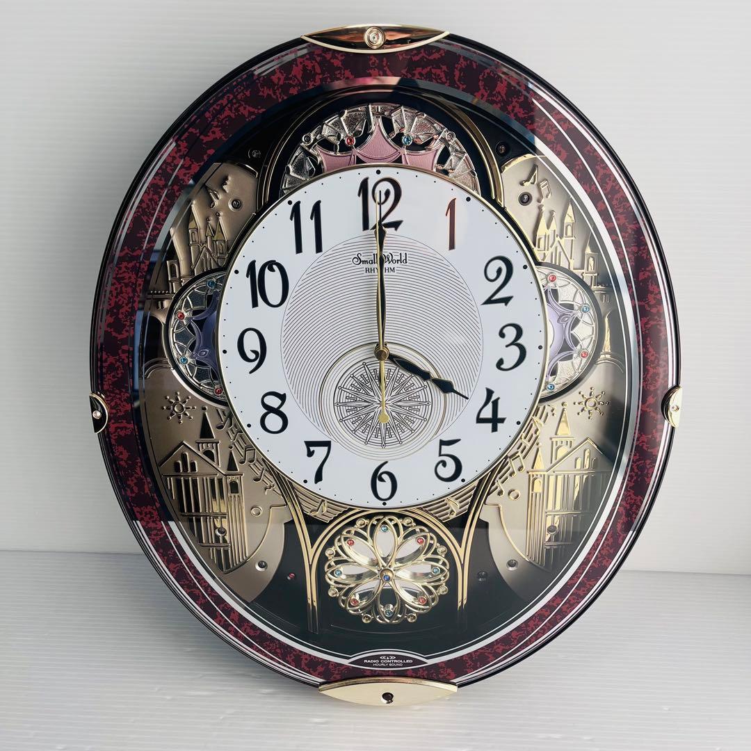 リズム　Small World　4MN509RH 壁掛け時計