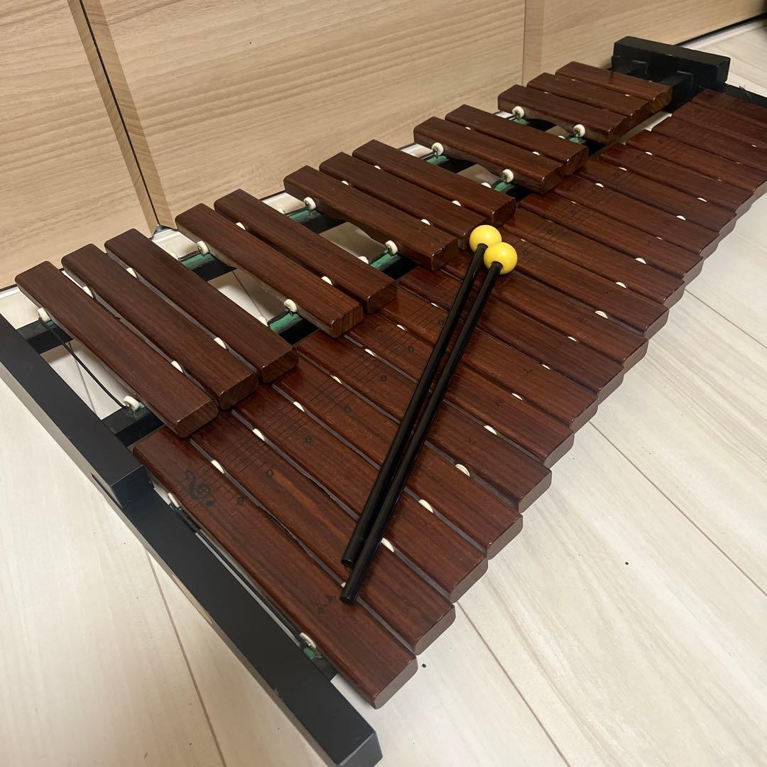 ヤマハ卓上木琴　YAMAHA　32音　木製シロフォン 木目