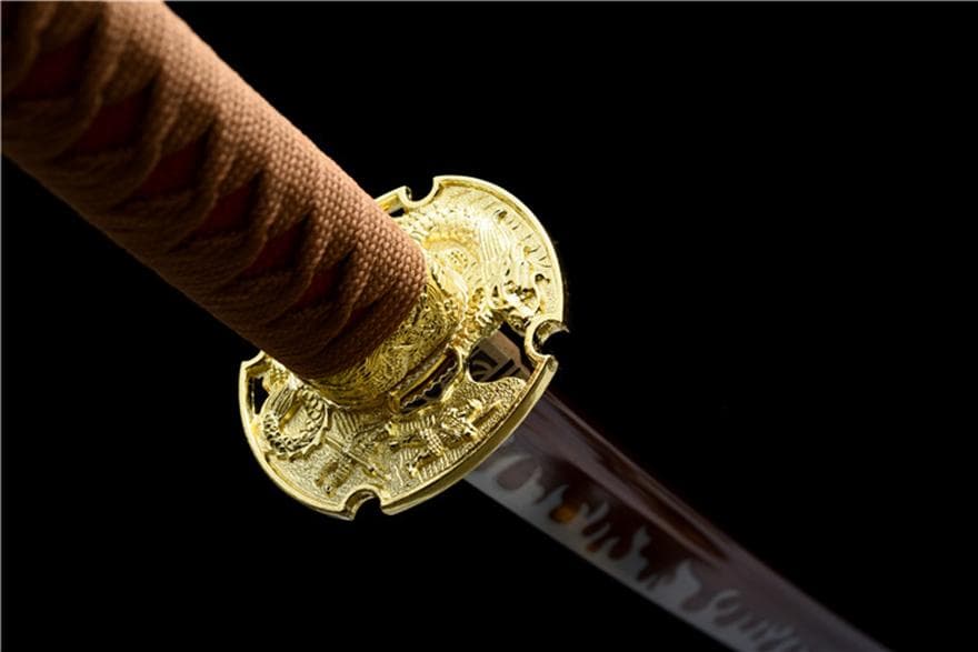 20257527 紅龍太刀 日本刀 模造刀 居合刀 武士道 武蔵 鑑賞用 手鍛造