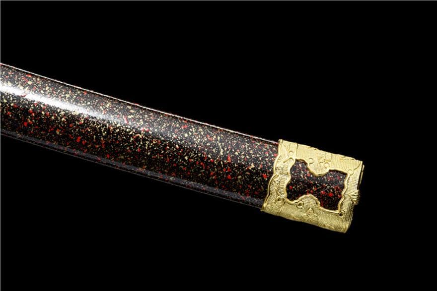 20257527 紅龍太刀 日本刀 模造刀 居合刀 武士道 武蔵 鑑賞用 手鍛造