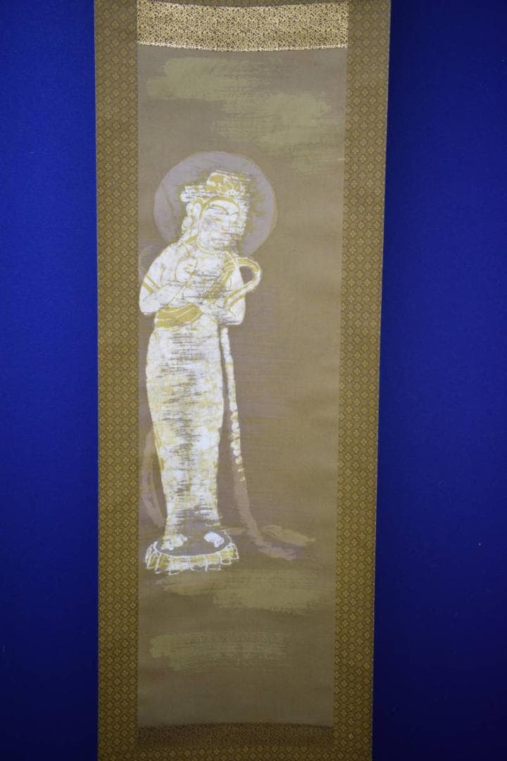 不詳/作者不詳/古画/観音像図/布袋屋掛軸HH-909