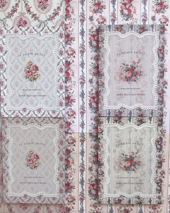 10枚¥90海外メモ♡ヴィクトリアン・ロココ調
