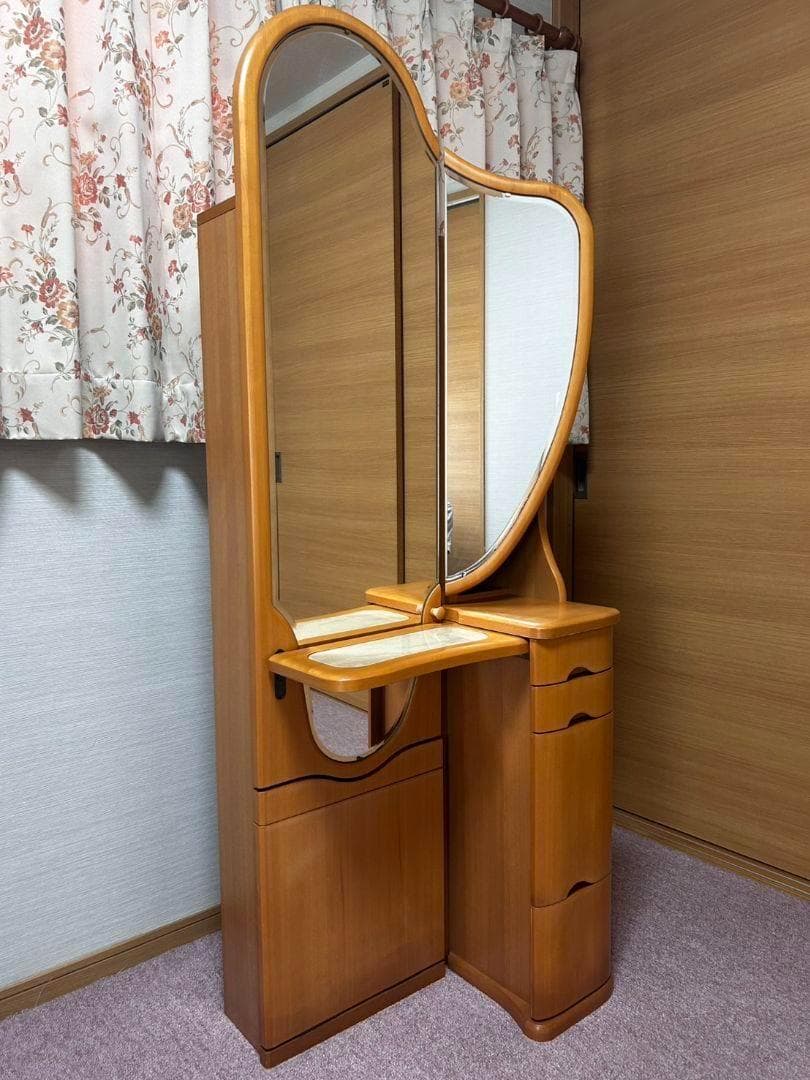 大塚科学　大塚家具　ドレッサー　鏡台　姿見　化粧台　収納テーブル