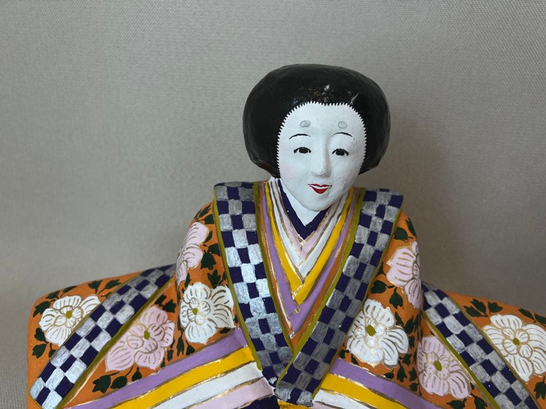 希少作品　信州中野土人形土びな　六代目　奈良由起夫　雛人形
