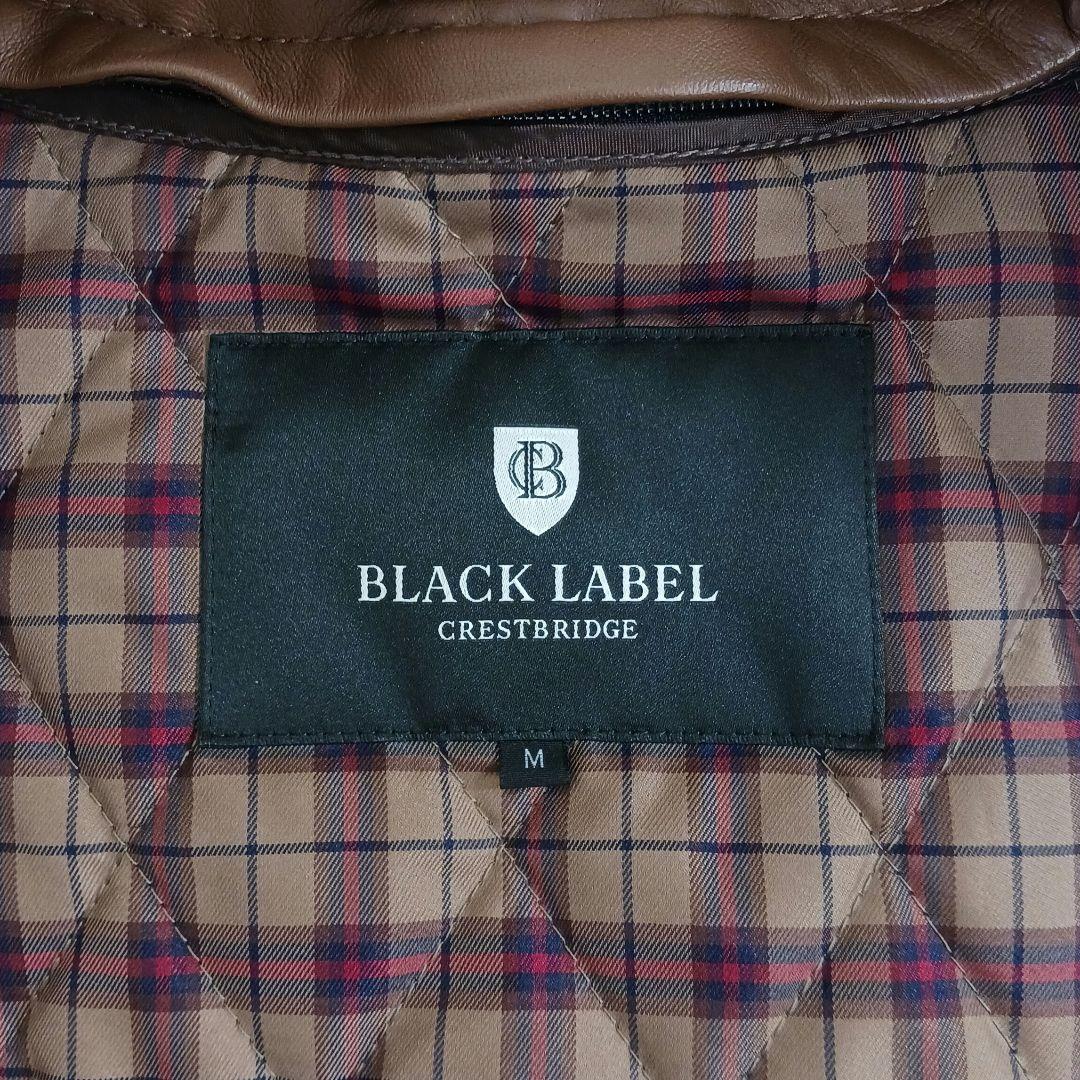 ✨良品✨ブラックレーベル レザーライダース ラビットファー キャメル サイズM