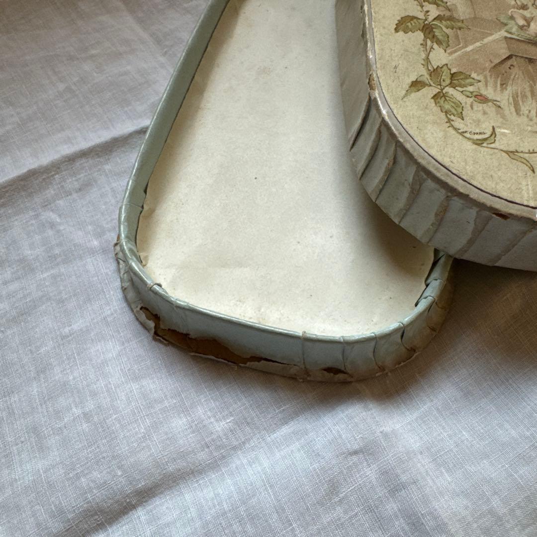 フランスアンティーク　ドラジェボックス　紙箱　菓子箱