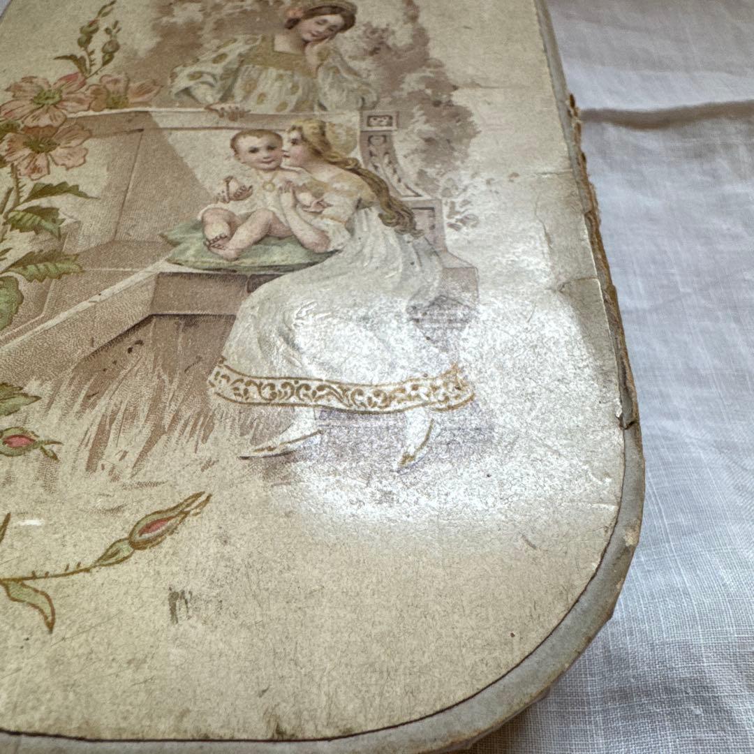 フランスアンティーク　ドラジェボックス　紙箱　菓子箱