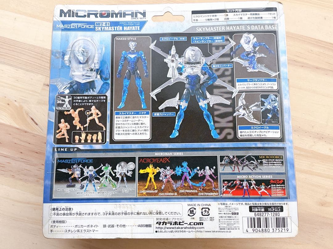未開封 スカイマスター ハヤテ 「ミクロマン」 マスターフォース MF2-01